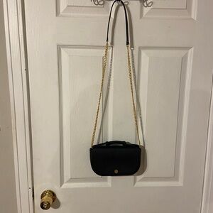 Tory Burch Chic Black and Gold Crossbody Bag